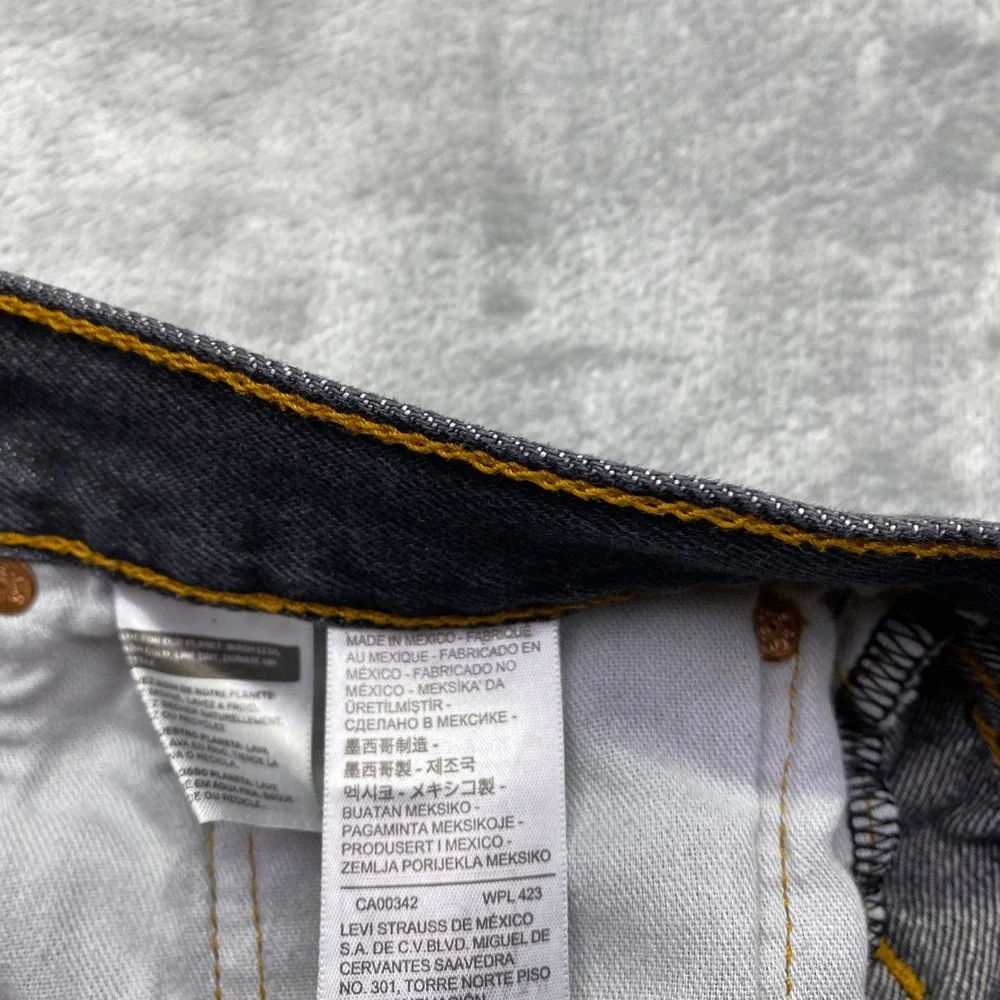 Levi Strauss 501 Button Fly Jeans‎ Dark Wash Men Sz 42 Fits 38